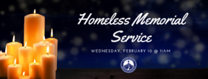 Homeless Memorial Service